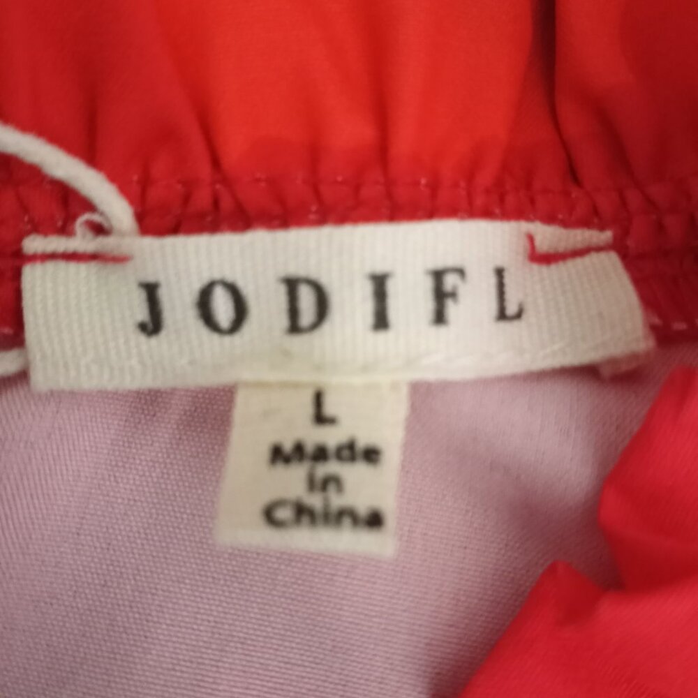 Jodifl Red Floral Flower Print A-Line Mini Dress - Picture 9 of 11